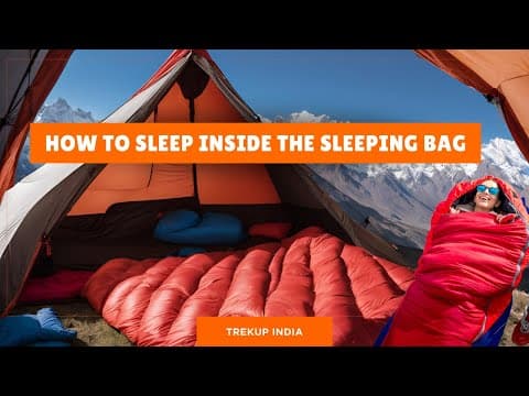 How to sleep inside the Sleeping Bag?