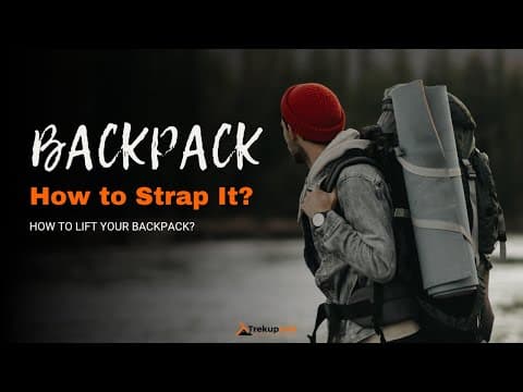 How to strap and lift your Backpack?